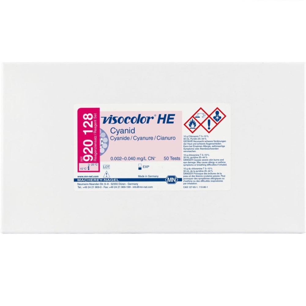 Uzupełnienie VISOCOLOR HE Cyjanki, 0,002-0,04 mg/l