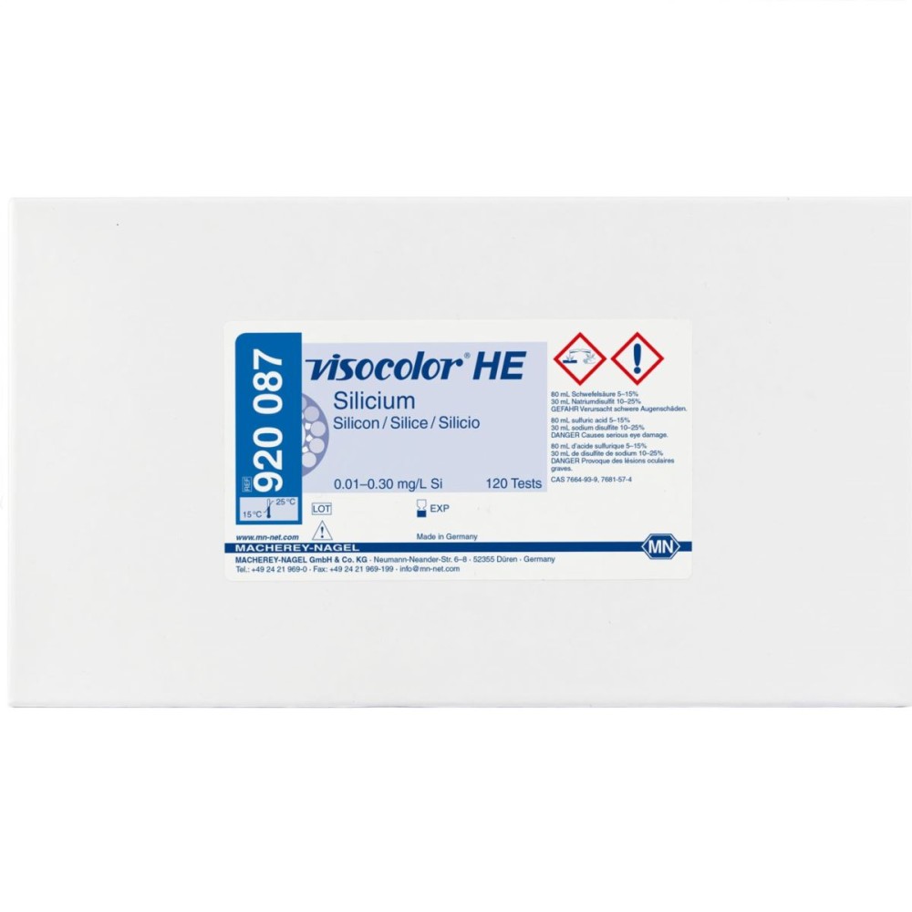 VISOCOLOR HE Krzemionka, 0,01-0,3 mg/l, 120 ozn.