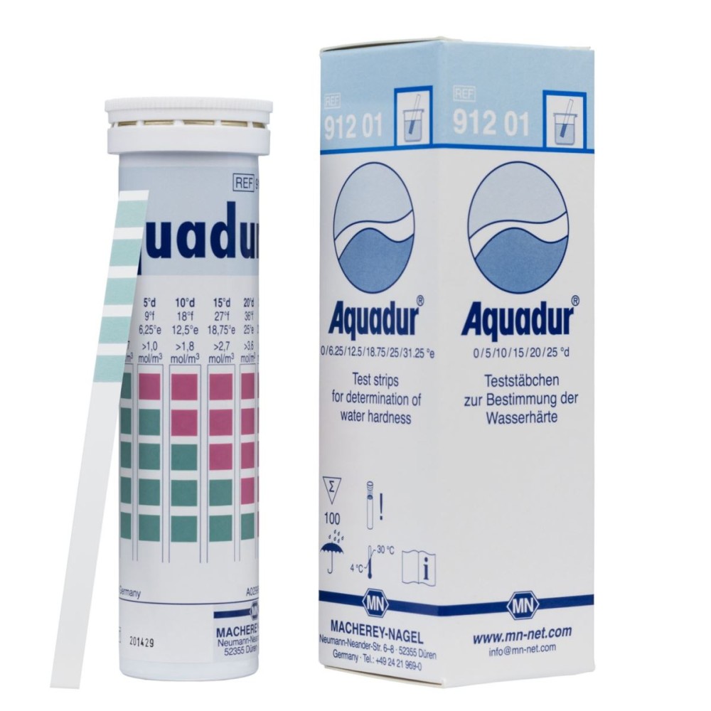 AQUADUR Twardość, Paski wskaźnikowe, 100 sztuk